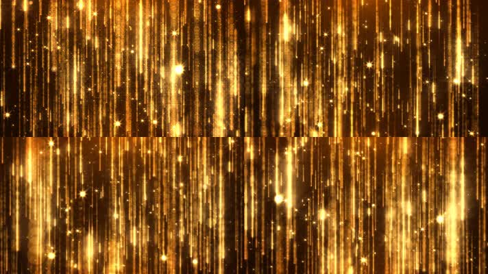 4K级绚丽金色粒子线条背景特效视频素材