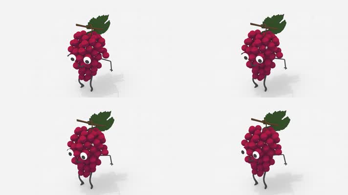 葡萄跳舞 拟人水果 动画 
