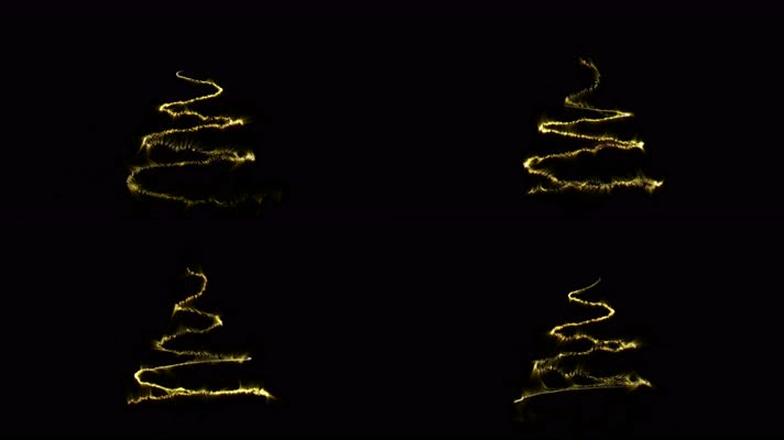 魔法光效 唯美圣诞树  