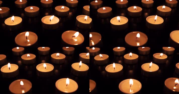 爱心蜡烛 蜡烛祈福 浪漫蜡烛  