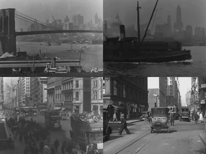 1928年繁华纽约市兜风