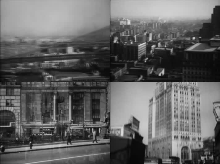50年代初繁华的美国城市