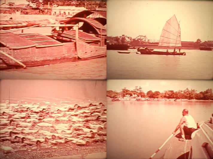 60年代70年代黄浦江长江京杭大运河航运
