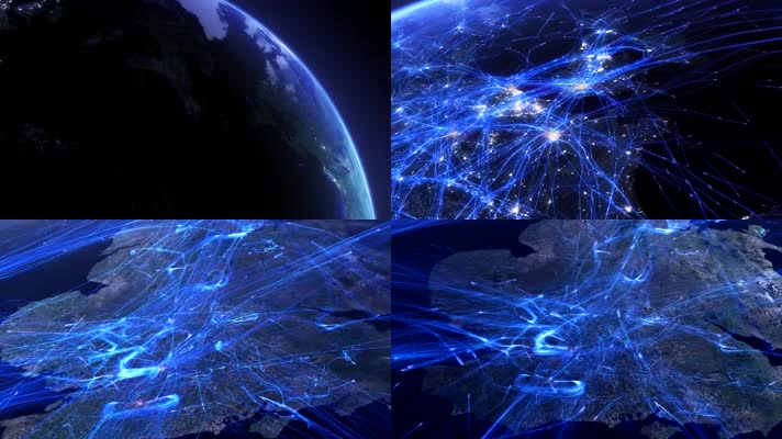 信息科技大数据全球化网络连接