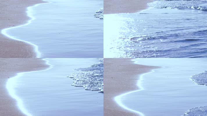 海浪冲击海岸