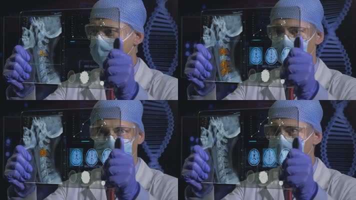 智慧医疗vr虚拟现实实验室生物学骨骼细胞