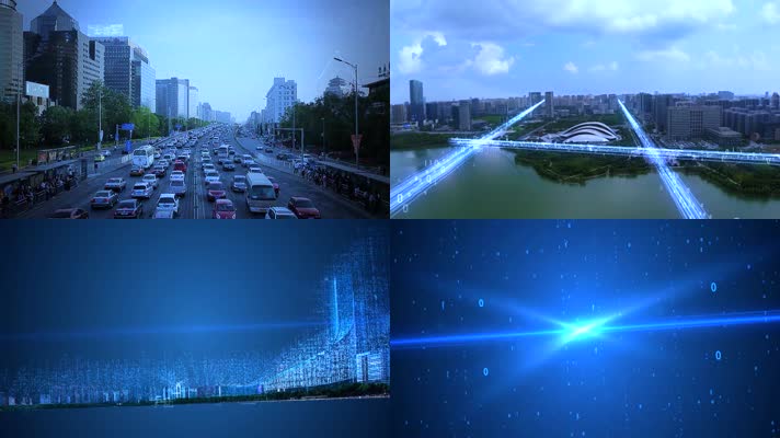 智慧城市信息科技大数据科幻城市