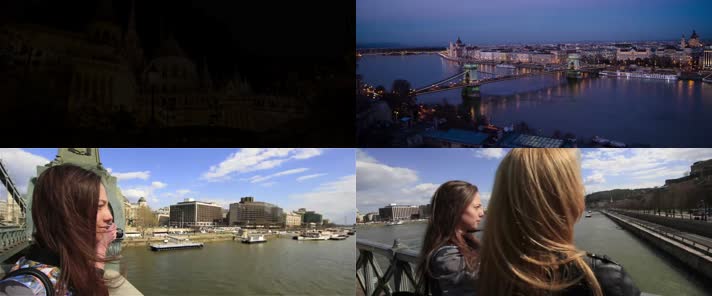航拍匈牙利首都布达佩斯城市宣传片