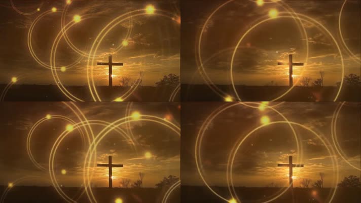 基督教视频背景视频循环简单崇拜LED背景