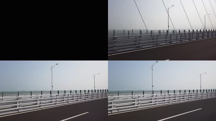 4k珠港澳大桥行车视频沿途风景