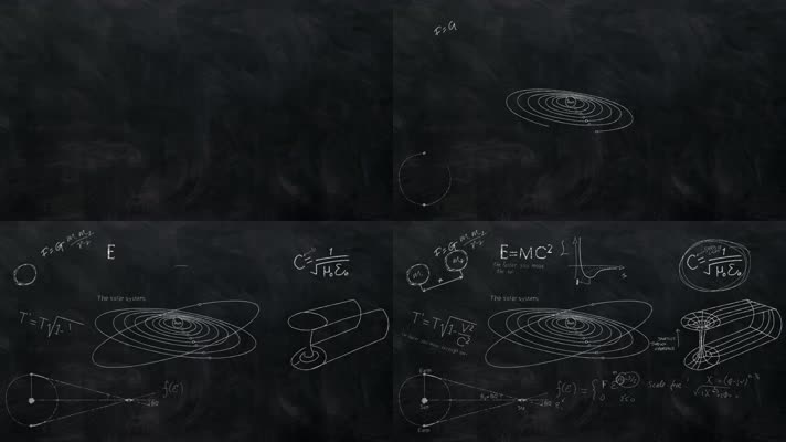 科学黑板方程式