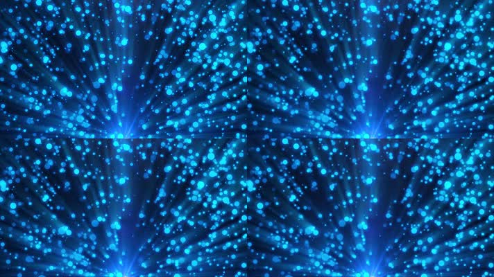 蓝色粒子旋转素材