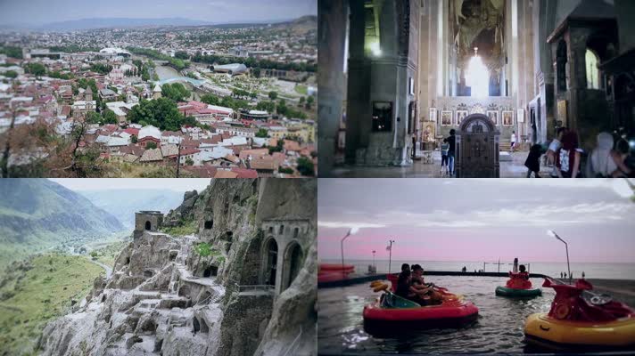 航拍格鲁吉亚旅游宣传片