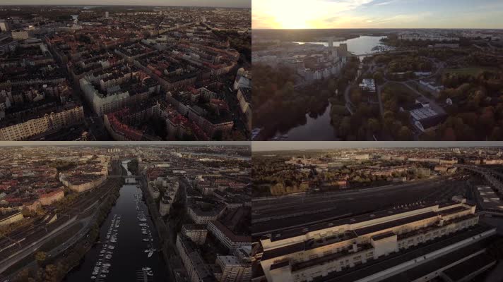 瑞典首都斯德哥尔摩航拍延时宣传片