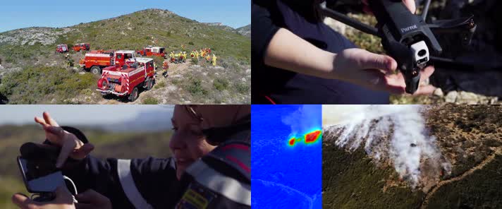 4k消防航拍无人机拍摄火灾热成像技术