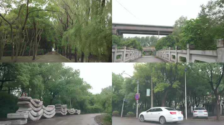 4k上海浦东祝桥镇乡间小路行车第一视角