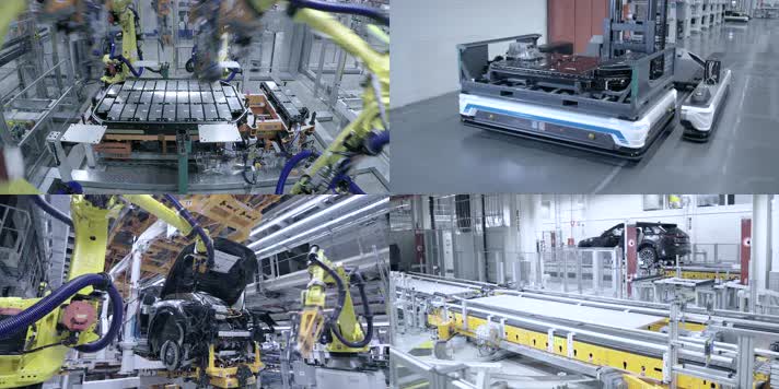 奥迪佛山工厂汽车设计机器人装配组装