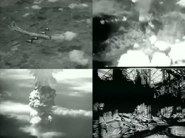 1946日本广岛原子弹爆炸-实拍