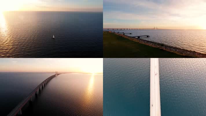 4K跨海大桥航拍