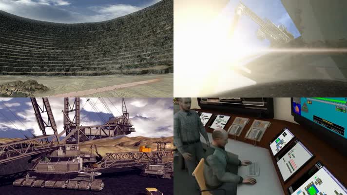 地球能源矿产资源开发三维动画演绎