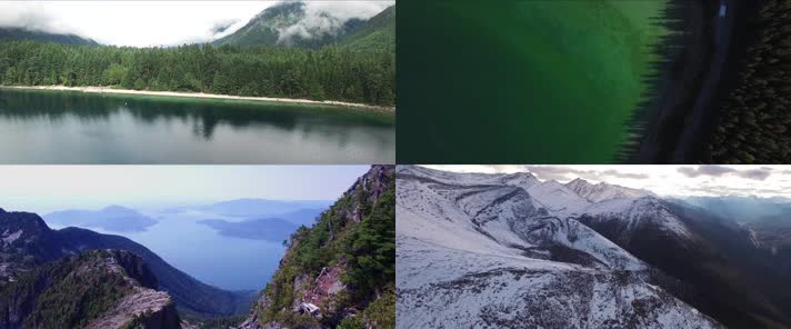 4K航拍加拿大自然风景秀丽旅游宣传