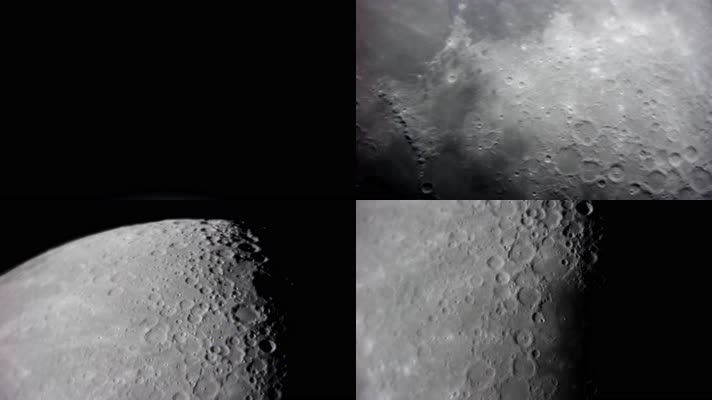 【4K】月球陨石坑