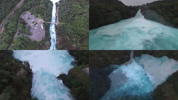 【4K】新西兰湖卡瀑布