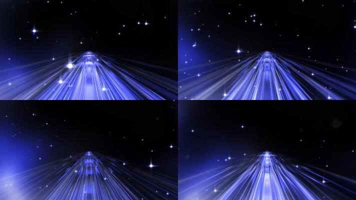 4K羽泉歌曲奔跑蓝动态星空LED背景视频