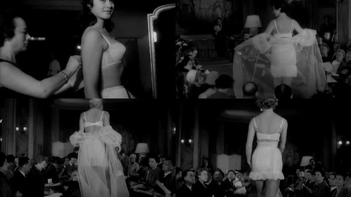 50年代巴黎国际时装周-时尚内衣胸罩