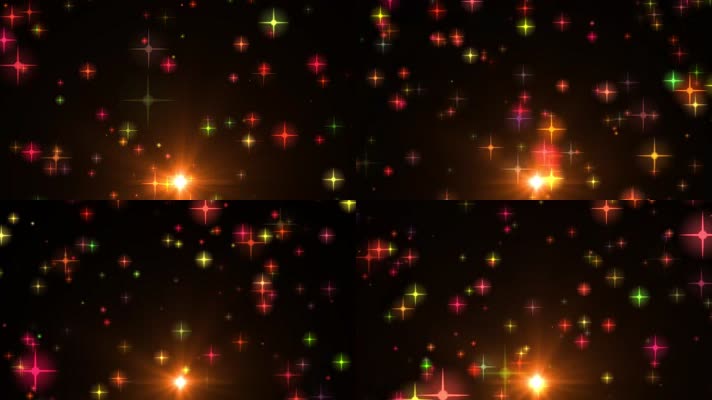 星光粒子动态素材视频背景