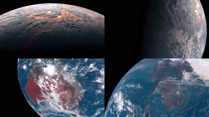 【4K】地球卫星云图