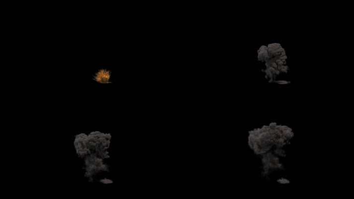 【HD】小型爆炸02（带透明通道）