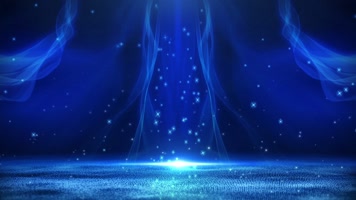 蓝色丝绸飘动背景循环