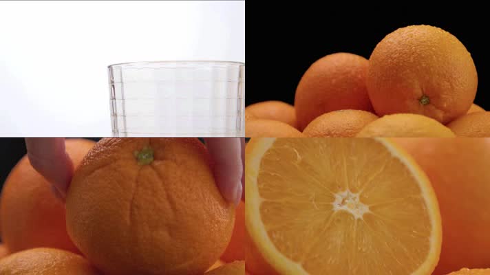 4K橙子橙子水果产品超清视频实拍素材