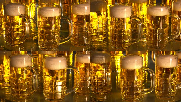 金色啤酒 啤酒 啤酒泡沫 酒吧 酒水