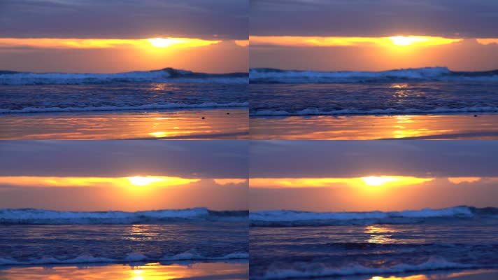 金色大海 海上日出 夕阳大海  
