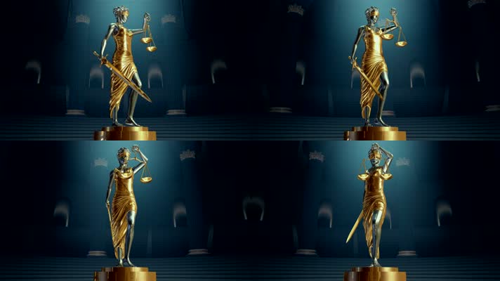 金色正义女神雕像