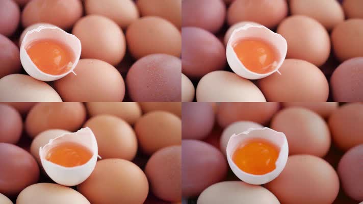 高清新鲜营养鸡蛋土鸡蛋特写