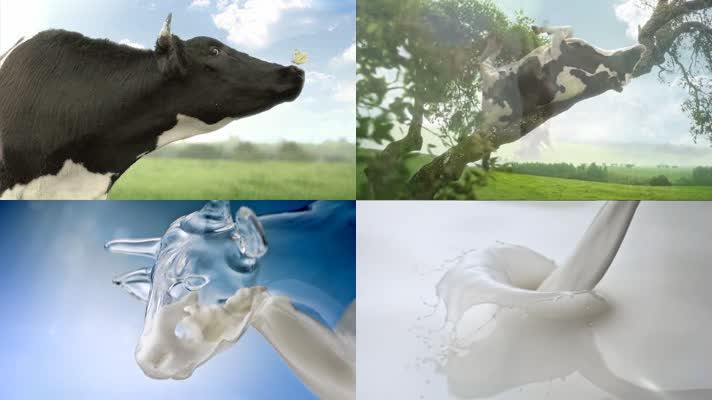 奶牛牧场纯净鲜牛奶