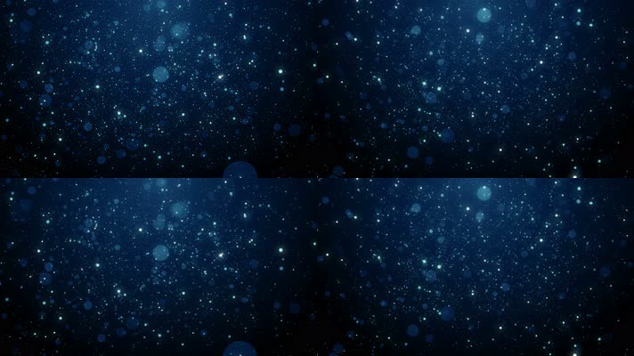 【4K】蓝色大粒子背景