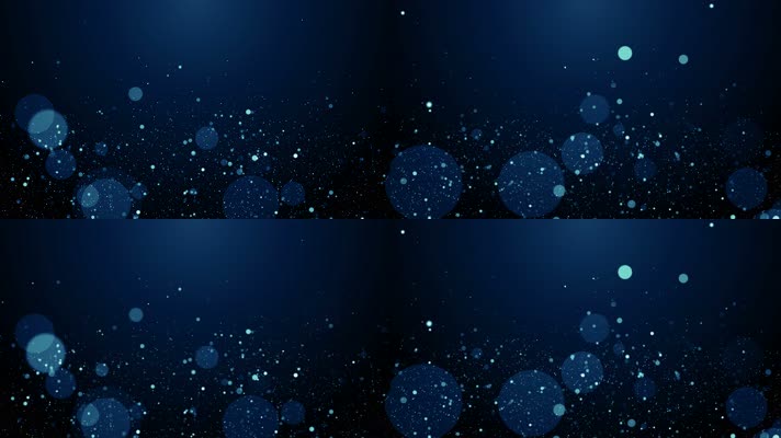 【4K】蓝色大粒子背景