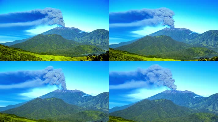 火山爆发 喷发 地质灾难 