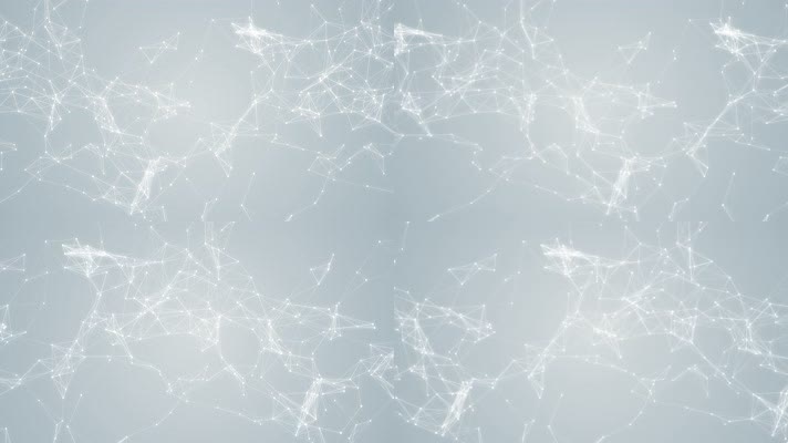 【4K】白色网格粒子背景