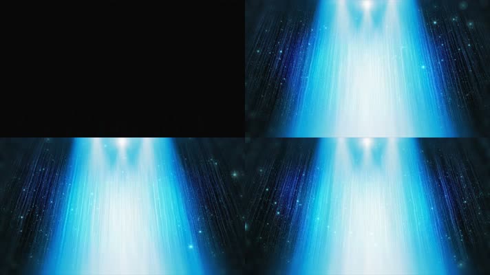 【4k】蓝色光线粒子聚集颁奖背景