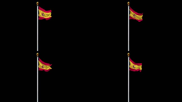 西班牙国旗带通道