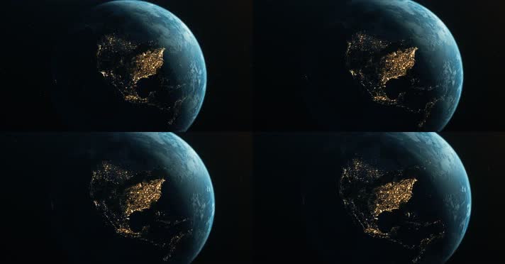 【4K】地球夜景
