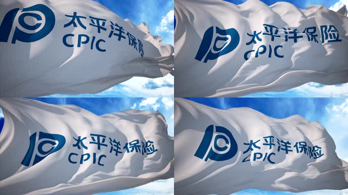 太平洋保险太平洋保险中国太保太保旗帜飘扬