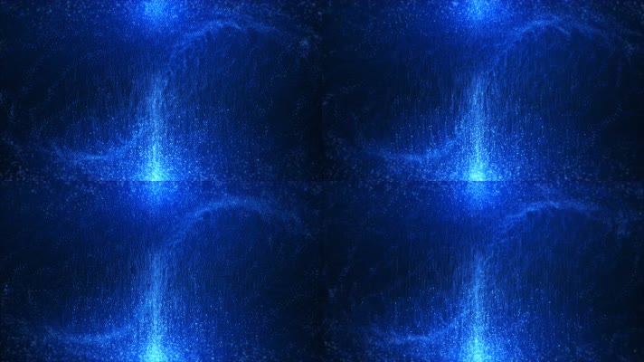 【4K】唯美蓝色粒子背景