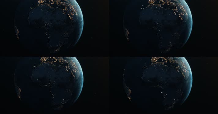 夜景地球-非洲（4K）