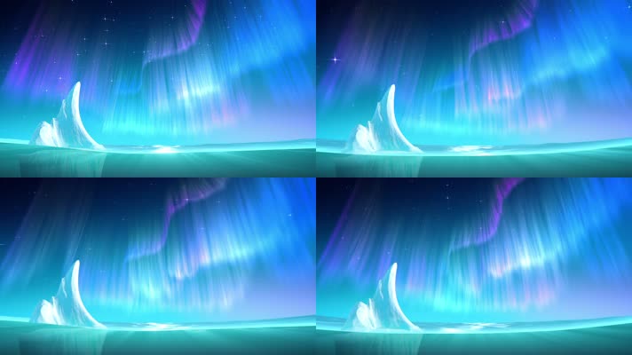 唯美极光动画(循环)